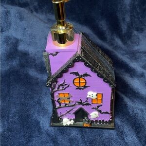 Purple Haunted House Soap Dispenser